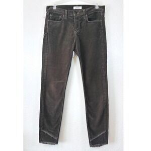 Principle Denim Innovators Indie Fall Brown Corduroy Raw Hem Slim Pants SZ 29